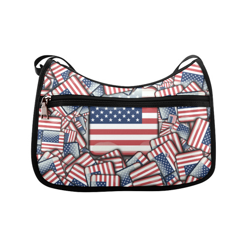 Flag_United_States_by_JAMColors Crossbody Bags (Model 1616)