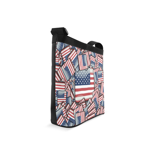 Flag_United_States_by_JAMColors Crossbody Bags (Model 1613)