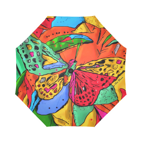 Fly my butterfly by Nico Bielow Auto-Foldable Umbrella (Model U04)