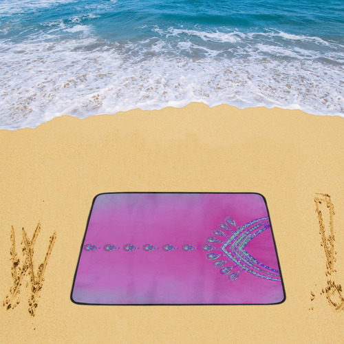 Jewelry COLLIER Blue Turquoise Pink Beach Mat 78"x 60"