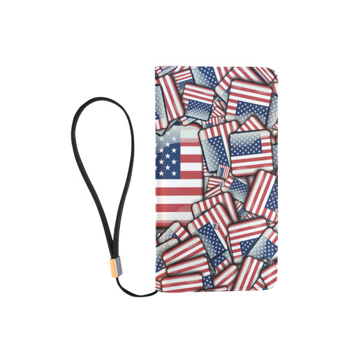 Flag_United_States_by_JAMColors Men's Clutch Purse （Model 1638）