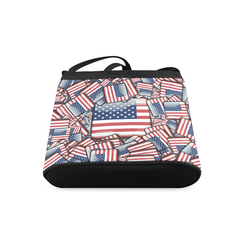 Flag_United_States_by_JAMColors Crossbody Bags (Model 1613)