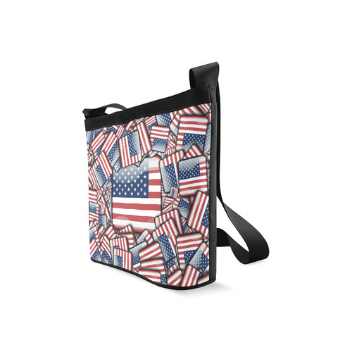 Flag_United_States_by_JAMColors Crossbody Bags (Model 1613)