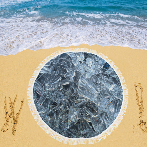 Iced Glass Circular Beach Shawl 59"x 59"
