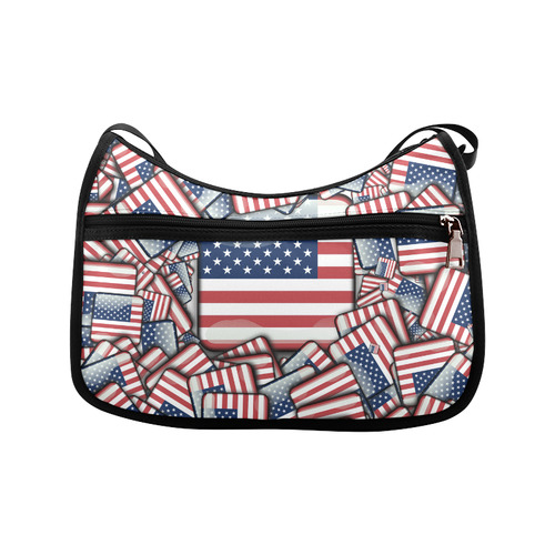 Flag_United_States_by_JAMColors Crossbody Bags (Model 1616)