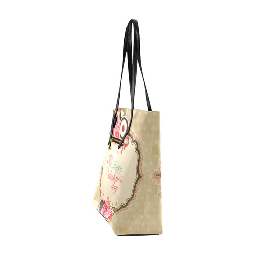 Beautiful Floral Valentine Day Hearts Euramerican Tote Bag/Small (Model 1655)