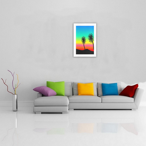Rainbow Palm Trees Art Print 19‘’x28‘’