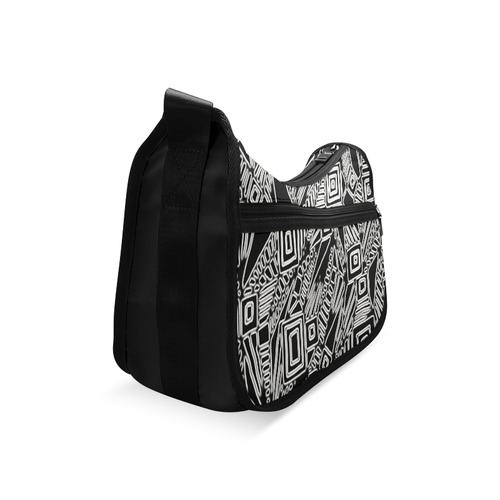 Optical Illusion, Black and White Art Crossbody Bags (Model 1616)