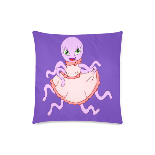 Octavia Octopus Custom Zippered Pillow Case 18"x18"(Twin Sides)