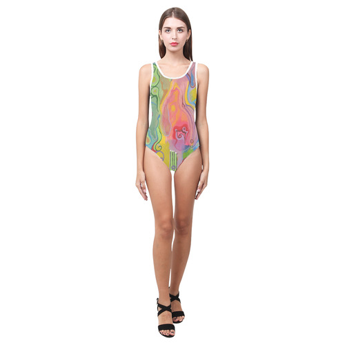 Organized Chaos Vest One Piece Swimsuit (Model S04)