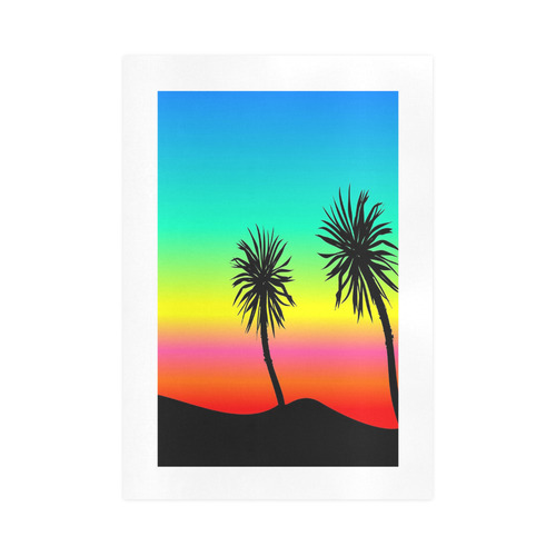 Rainbow Palm Trees Art Print 16‘’x23‘’