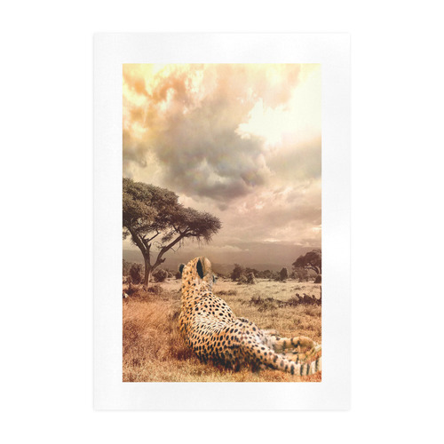 Savanna Cheetah Art Print 19‘’x28‘’