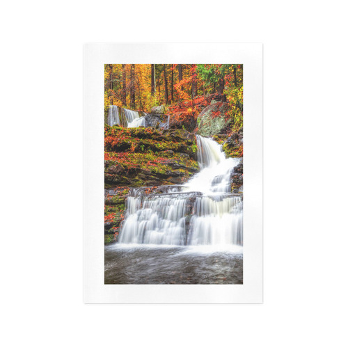 Autumn Waterfall Art Print 13‘’x19‘’