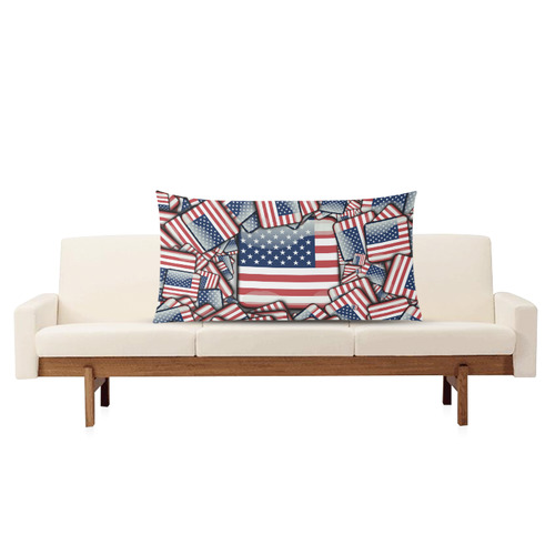 Flag_United_States_by_JAMColors Rectangle Pillow Case 20"x36"(Twin Sides)