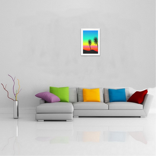 Rainbow Palm Trees Art Print 7‘’x10‘’