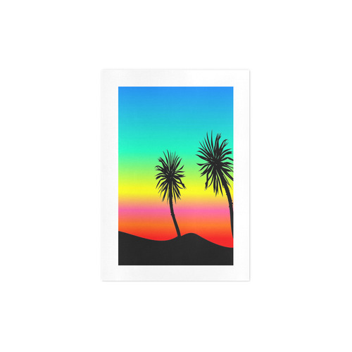 Rainbow Palm Trees Art Print 7‘’x10‘’