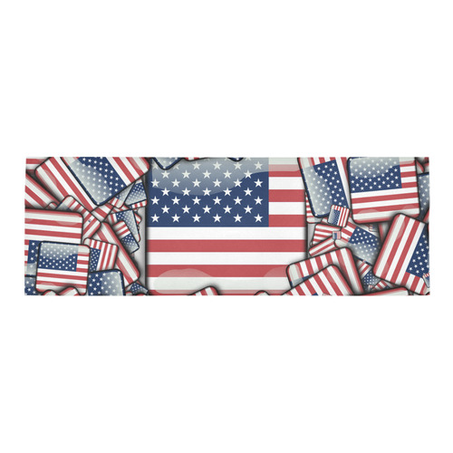 Flag_United_States_by_JAMColors Area Rug 9'6''x3'3''