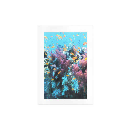 Coral Reef Saltwater Fantasy Art Print 7‘’x10‘’