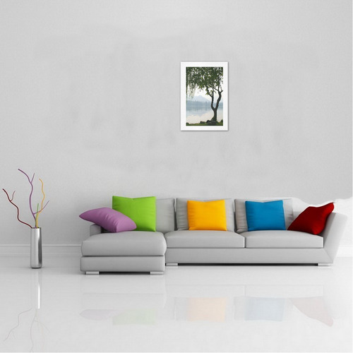 Weeping Willow Mountian View Art Print 13‘’x19‘’