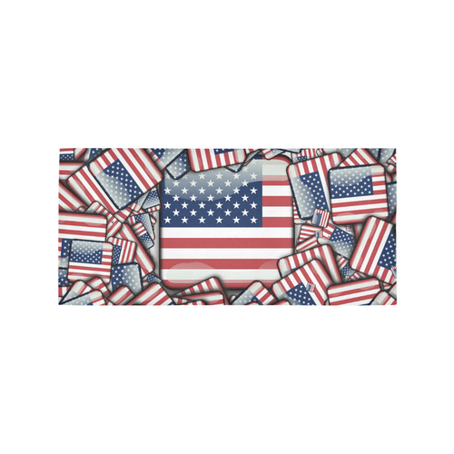 Flag_United_States_by_JAMColors Area Rug 7'x3'3''