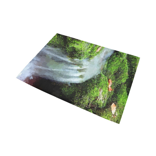 Mossy Pixel Waterfall Area Rug7'x5'