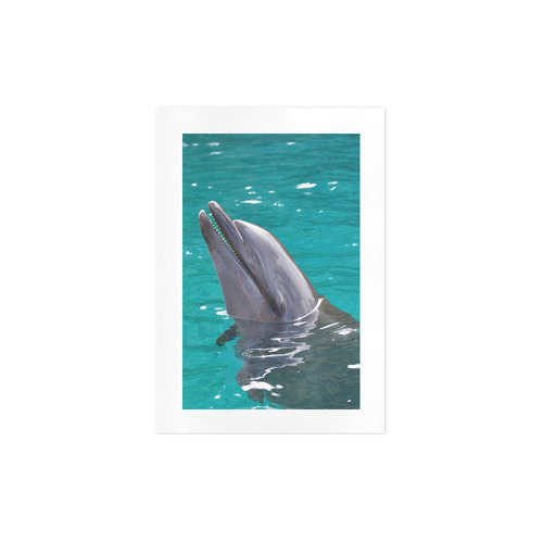 Aqua Dolphin Art Print 7‘’x10‘’