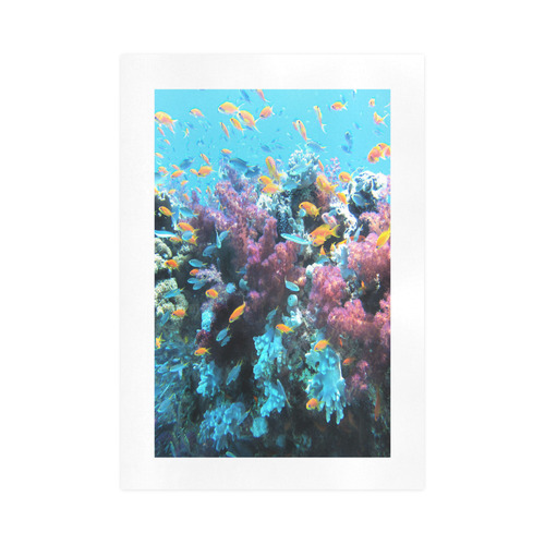 Coral Reef Saltwater Fantasy Art Print 16‘’x23‘’