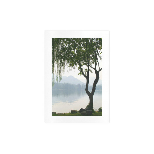 Weeping Willow Mountian View Art Print 7‘’x10‘’
