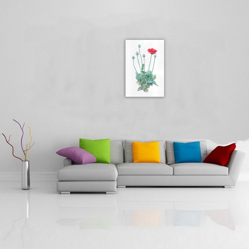 Watercolor Poppy, floral Art Print 19‘’x28‘’