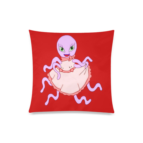 Octavia Octopus Custom Zippered Pillow Case 20"x20"(Twin Sides)