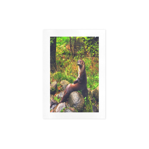Meditating Otter Art Print 7‘’x10‘’