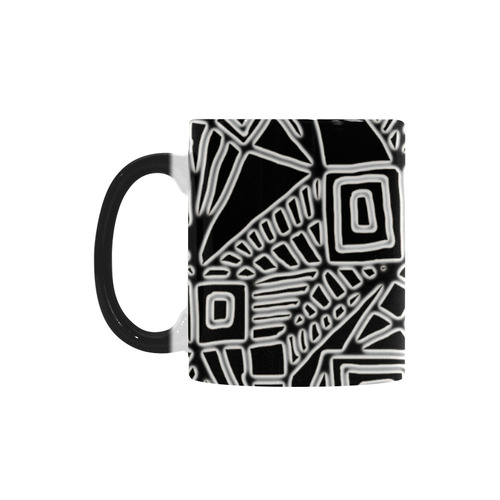 Optical Illusion, Black and White Art Custom Morphing Mug