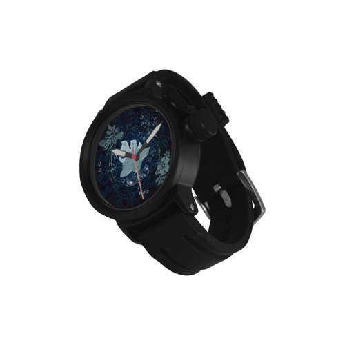 Sport surfboard and flowers Men's Sports Watch(Model 309)