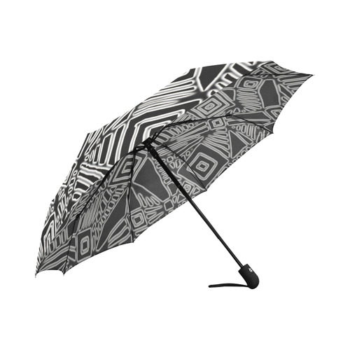 Optical Illusion, Black and White Art Auto-Foldable Umbrella (Model U04)