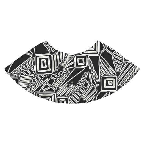 Optical Illusion, Black and White Art Athena Women's Short Skirt (Model D15)