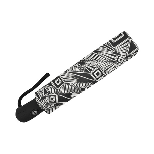 Optical Illusion, Black and White Art Auto-Foldable Umbrella (Model U04)