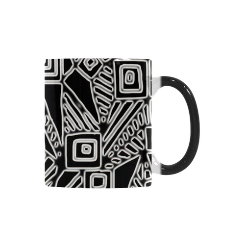 Optical Illusion, Black and White Art Custom Morphing Mug