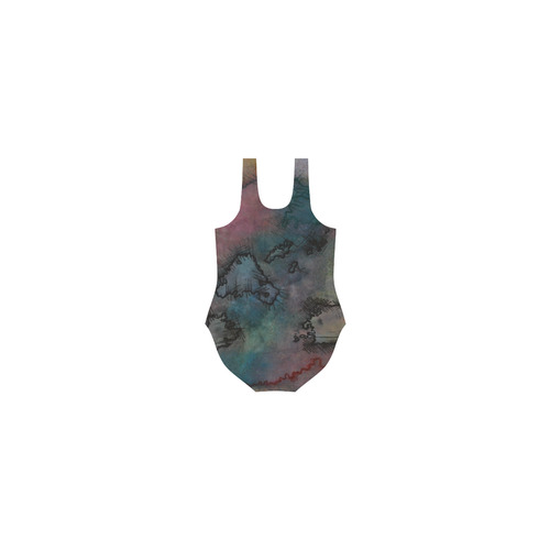 Purplerain Vest One Piece Swimsuit (Model S04)
