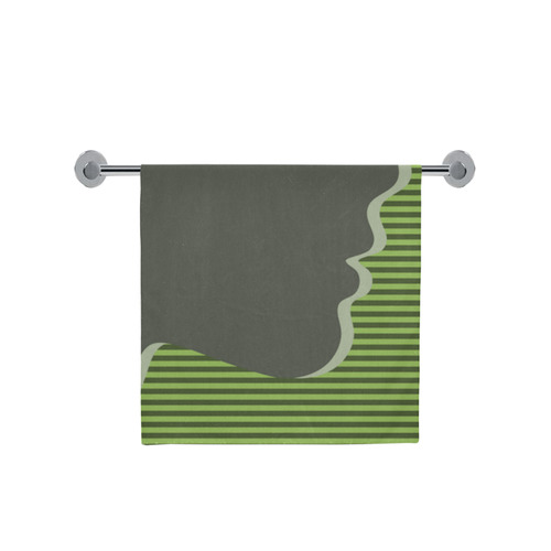 Green Silhouette Bath Towel 30"x56"