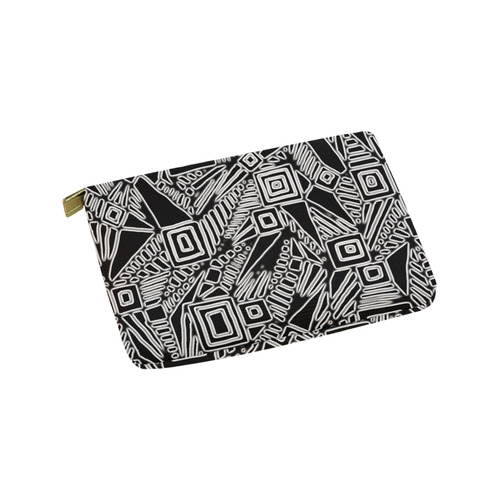 Optical Illusion, Black and White Art Carry-All Pouch 9.5''x6''