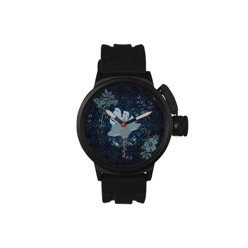 Sport surfboard and flowers Men's Sports Watch(Model 309)