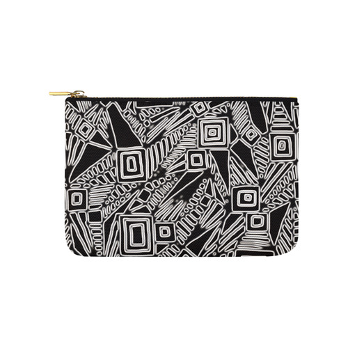 Optical Illusion, Black and White Art Carry-All Pouch 9.5''x6''