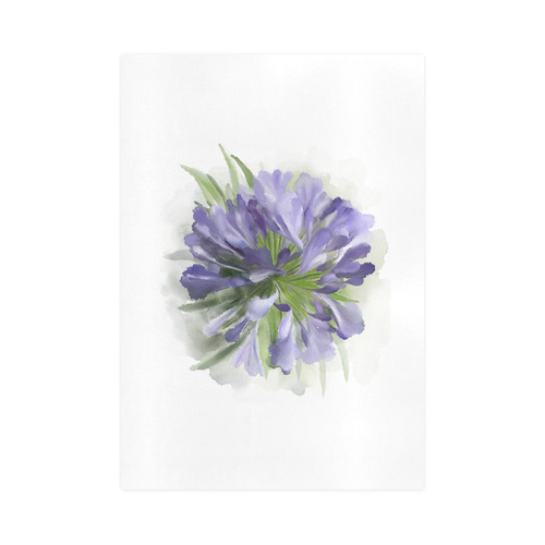 Delicate Purple Flower, floral watercolor Art Print 16‘’x23‘’