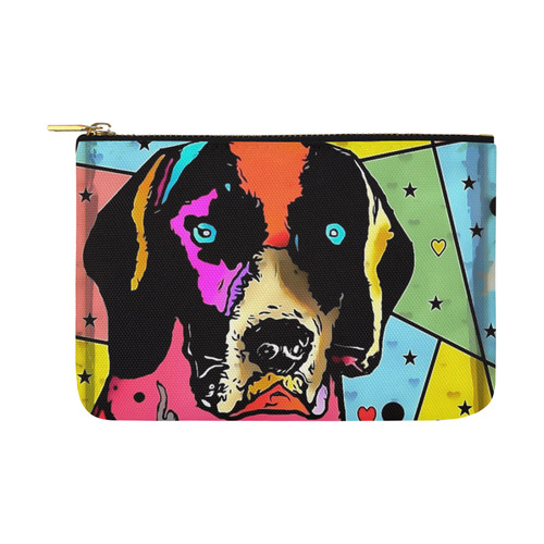 Pointer Popart by Nico Bielow Carry-All Pouch 12.5''x8.5''