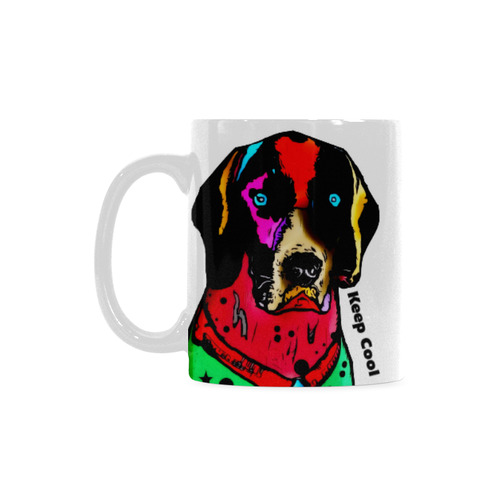 Pointer Popart by Nico Bielow White Mug(11OZ)