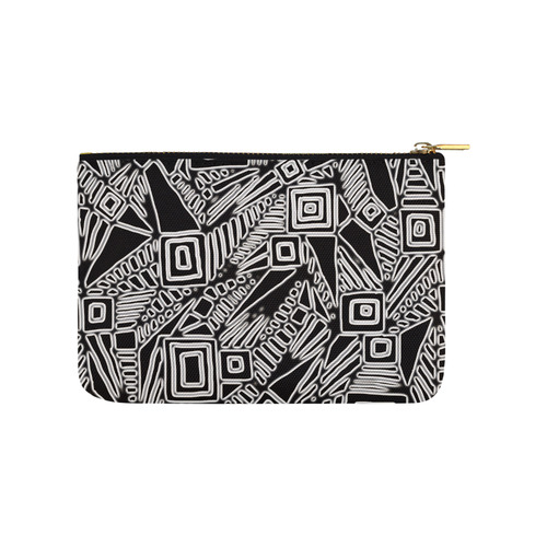 Optical Illusion, Black and White Art Carry-All Pouch 9.5''x6''