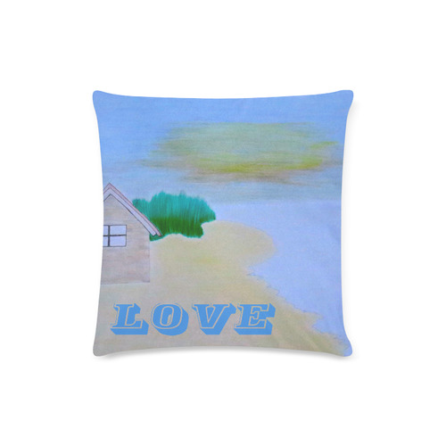 Love Custom Zippered Pillow Case 16"x16"(Twin Sides)