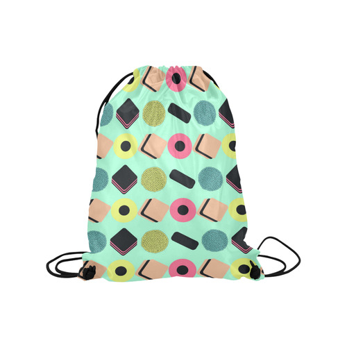 Liquorice Candy Mix Medium Drawstring Bag Model 1604 (Twin Sides) 13.8"(W) * 18.1"(H)