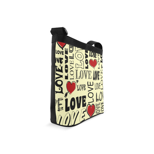 Love text design Crossbody Bags (Model 1613)