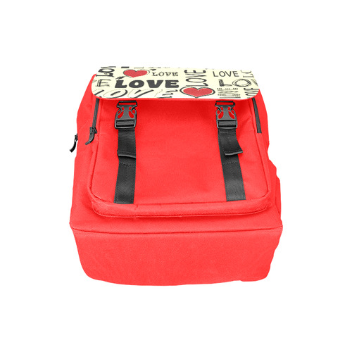 Love text design Casual Shoulders Backpack (Model 1623)